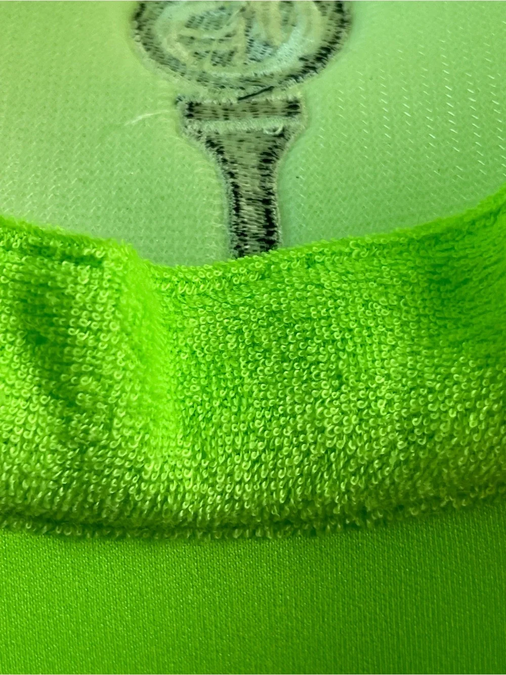 Neon Green foam Trucker Hat with Embroidered Golf tee Logo SnapBack - Picture 4 of 6